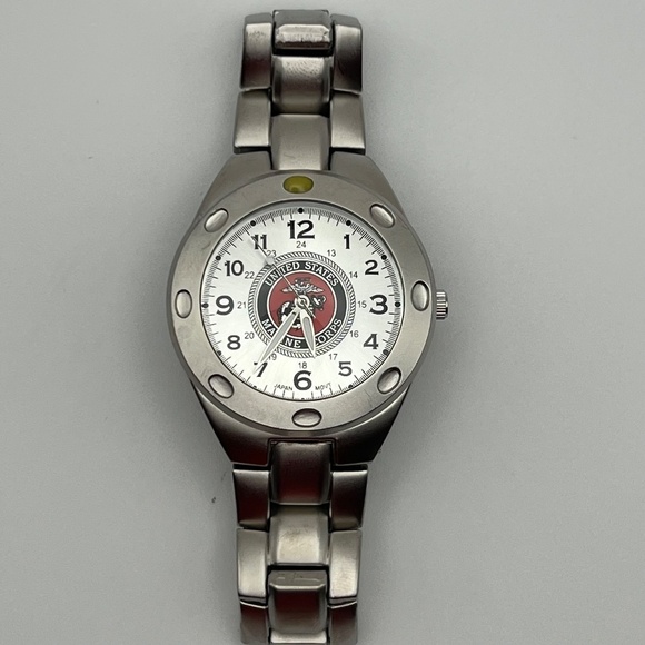 Accutime US Marine Corps Unisex Collectible Watch Working - Picture 4 of 9
